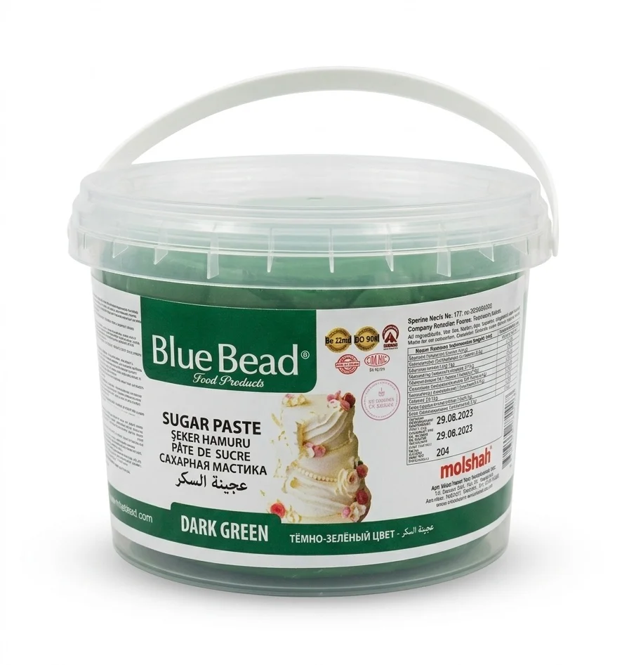 Pâte à sucre vert foncé
